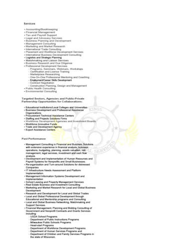 Capability Statement - KINGS GLOBAL SERVICES LLC